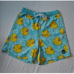 Neff Men's Board Swim Shorts Rubber Duck Light Blue Medium